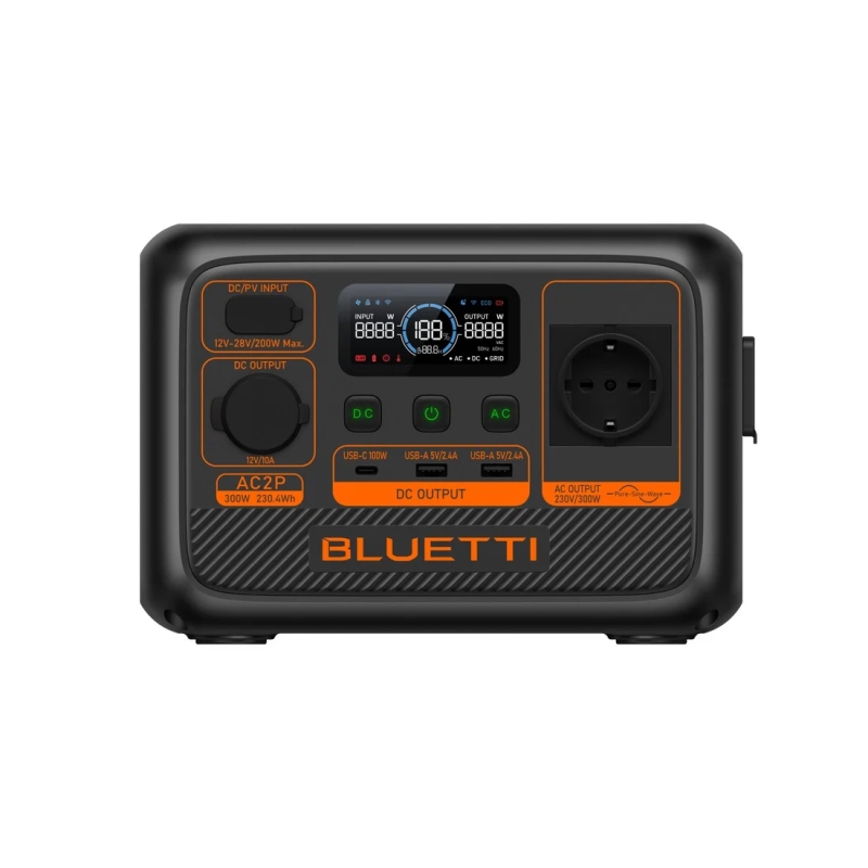 BLUETTI AC2P ESTACION DE ENERGIA PORTATIL 300W 230WH