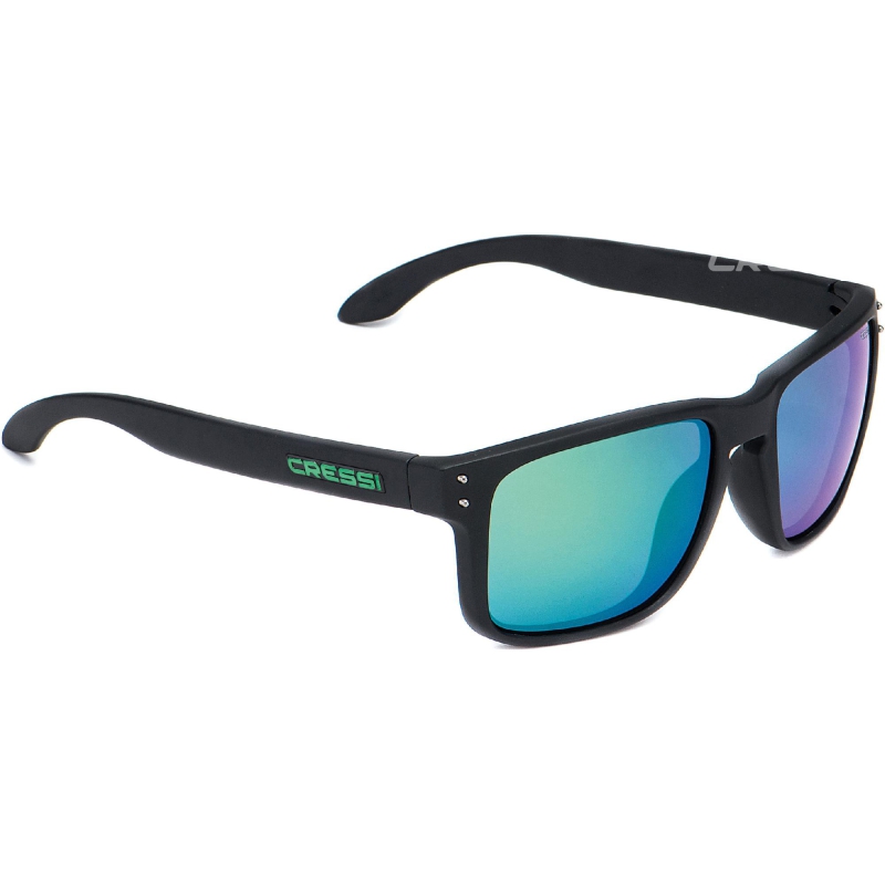 CRESSI GAFAS BLAZE POLARIZADA NEGRO MATE LENTE VERDE ESPEJO