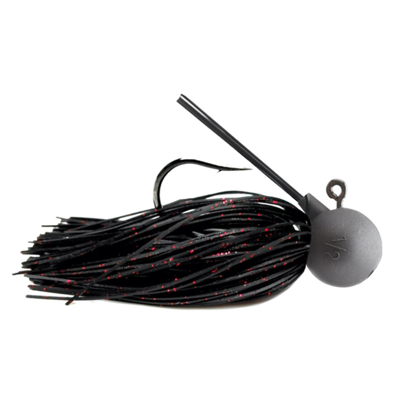 KEITECH MODEL 2 FOOTBALL JIG BLACK RED 408