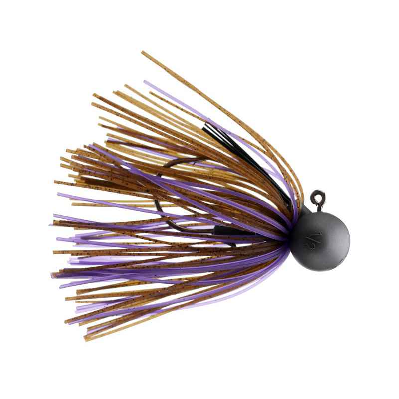 KEITECH MODEL 2 FOOTBALL JIG BROWN PURPLE 008