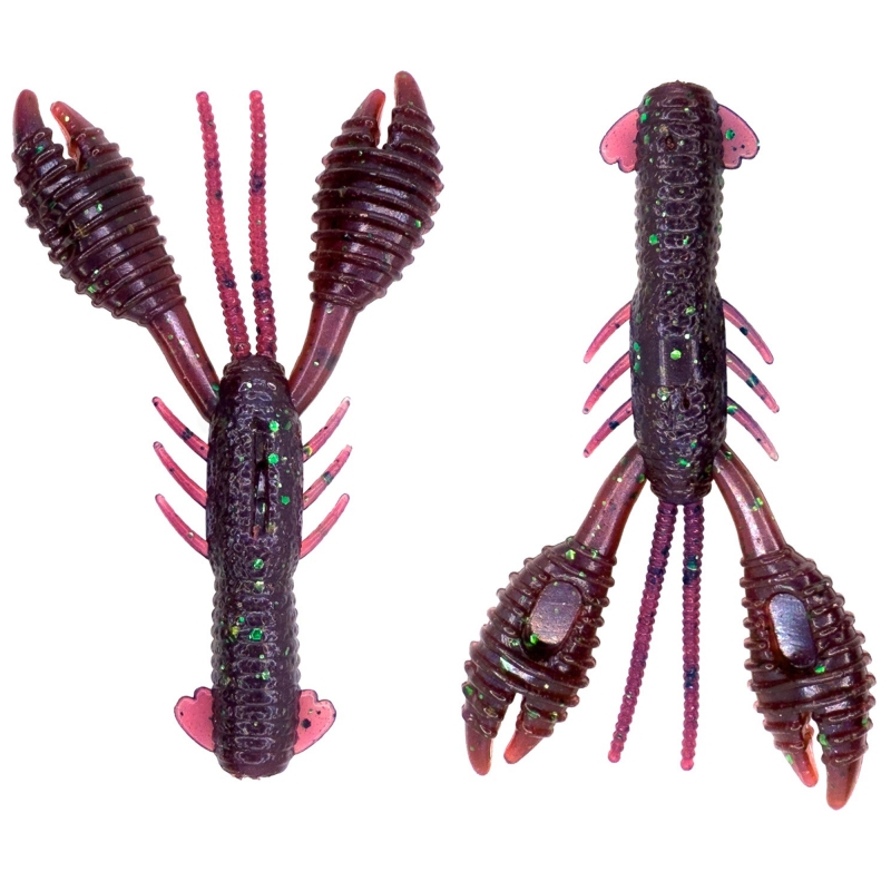 IBERICAN LURES BABY FIGHTER KRAB 3'' PLUM CHAMELEON