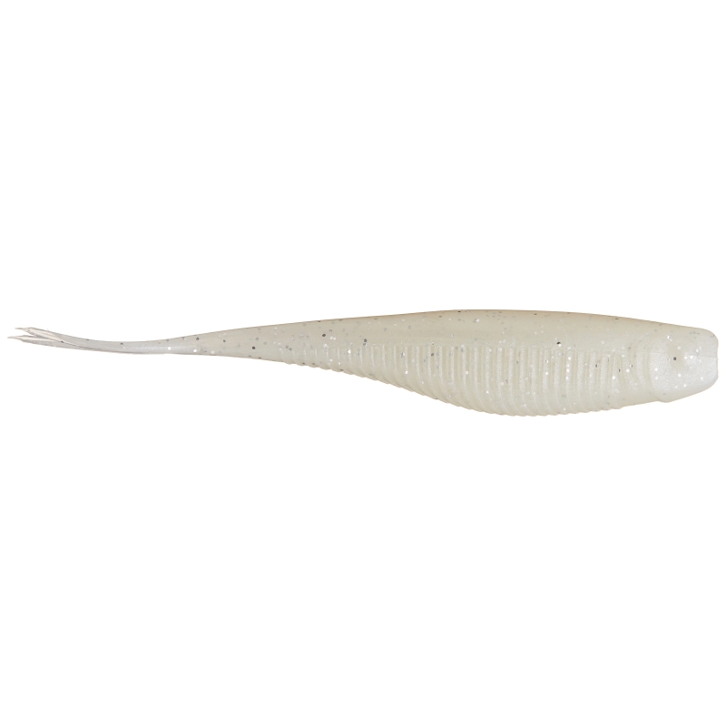 X ZONE LURES RALLY SHAD 4.5'' PEARL SILVER FLAKE