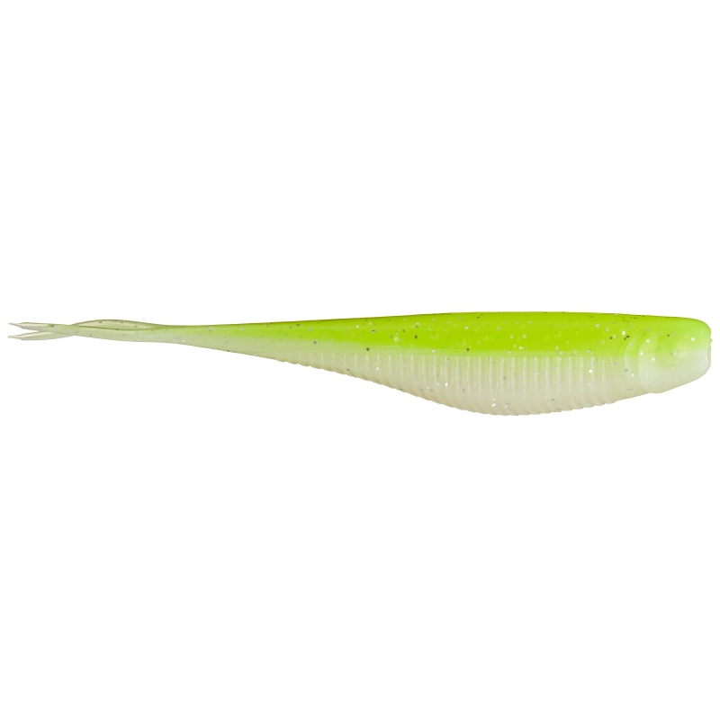 X ZONE LURES RALLY SHAD 3.75'' CHARTREUSE PEARL