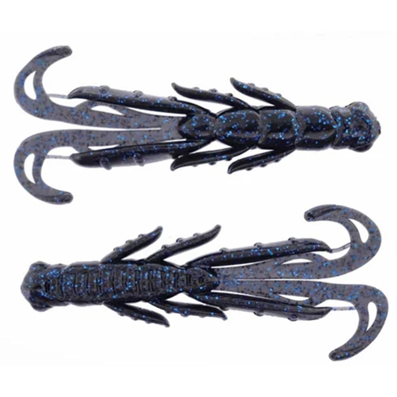 X ZONE LURES SCENTED STEALH CREATURE 2.75'' BLACK BLUE FLAKE