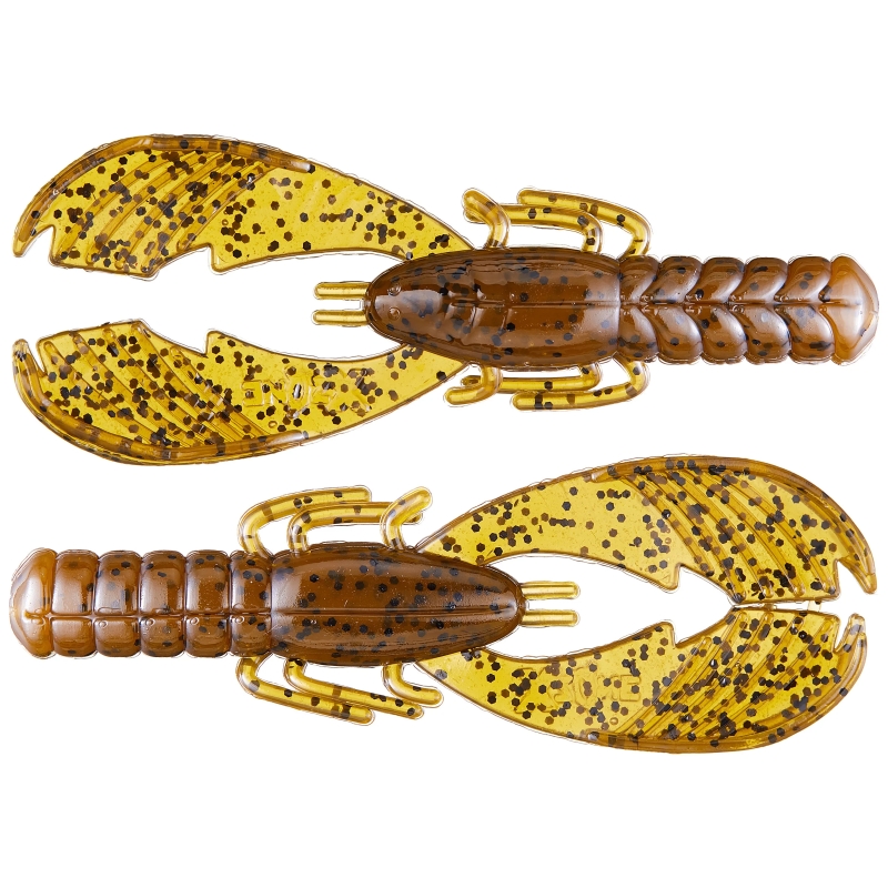 X ZONE LURES MUSCLE BACK FINESSE CRAW 3.25'' GREEN PUMPKIN