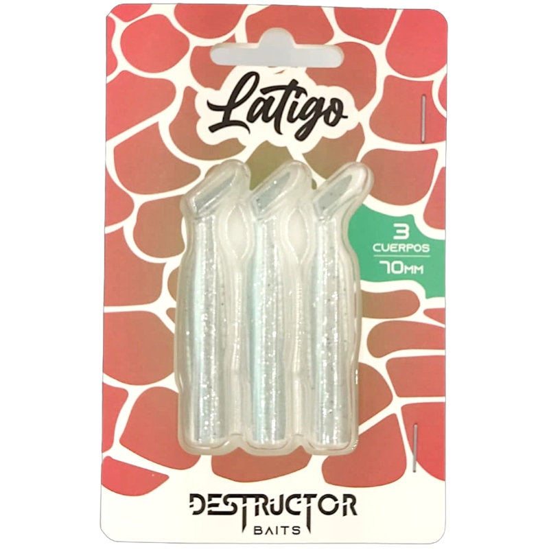 DESTRUCTOR BAITS LATIGO GREEN SHAD PACK 3 CUERPOS