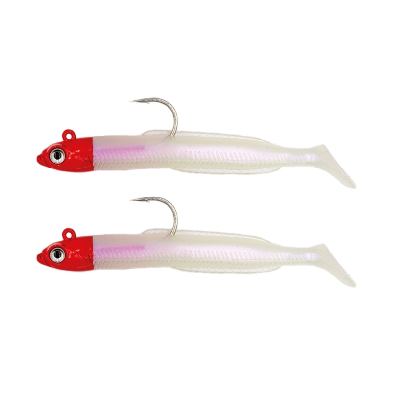 DESTRUCTOR BAITS LATIGO PINK FLASH RED HEAD PACK 2 UNID