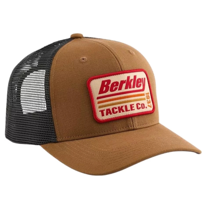 BERKLEY GORRA STRIPER TRUCKER BROWN CHARCOAL