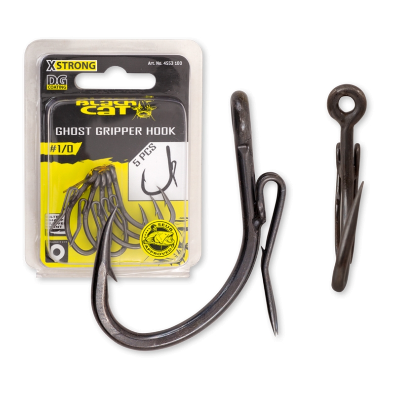 BLACK CAT ANZUELO GHOST GRIPPER HOOK DG COATING