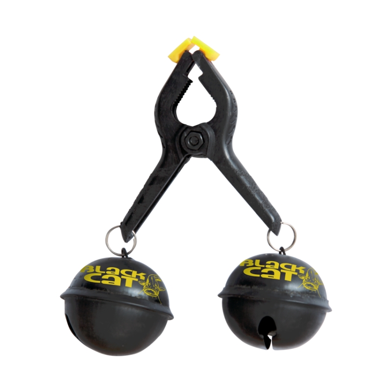BLACK CAT BIG BELLS SONAJEROS NEGRO/AMARILLO