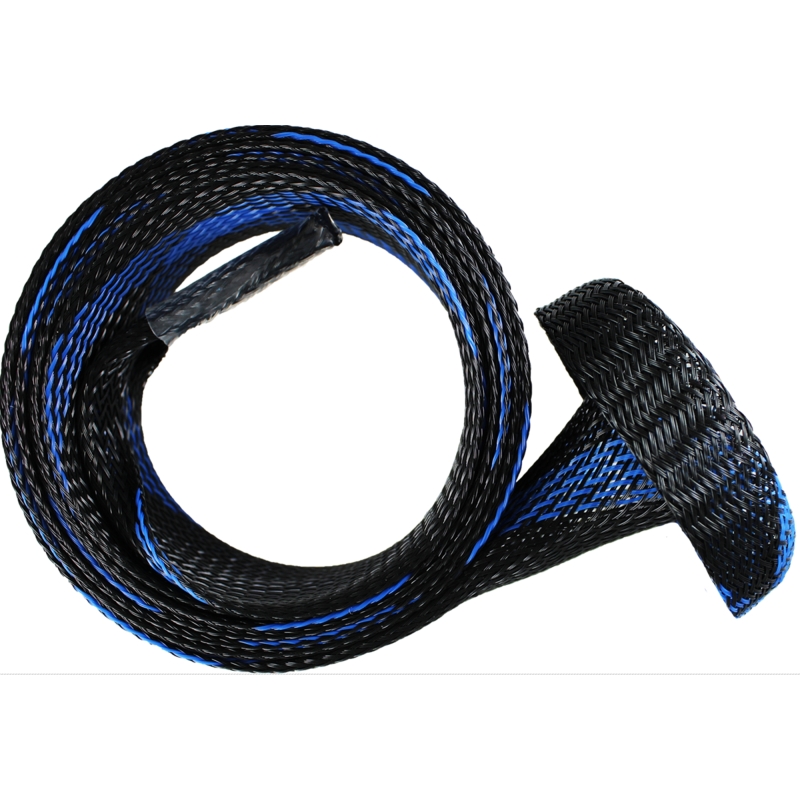 BAITSFISHING FUNDA MALLA PARA CAÑA SPINNING NEGRA/AZUL