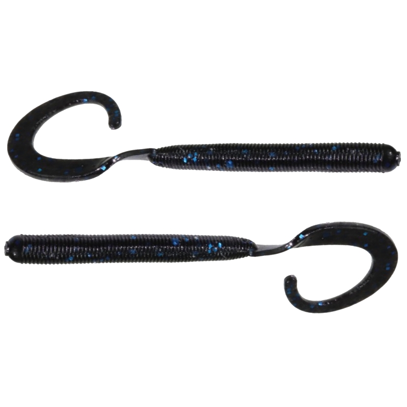ZOOM CURLY TAIL 4'' BLACK BLUE