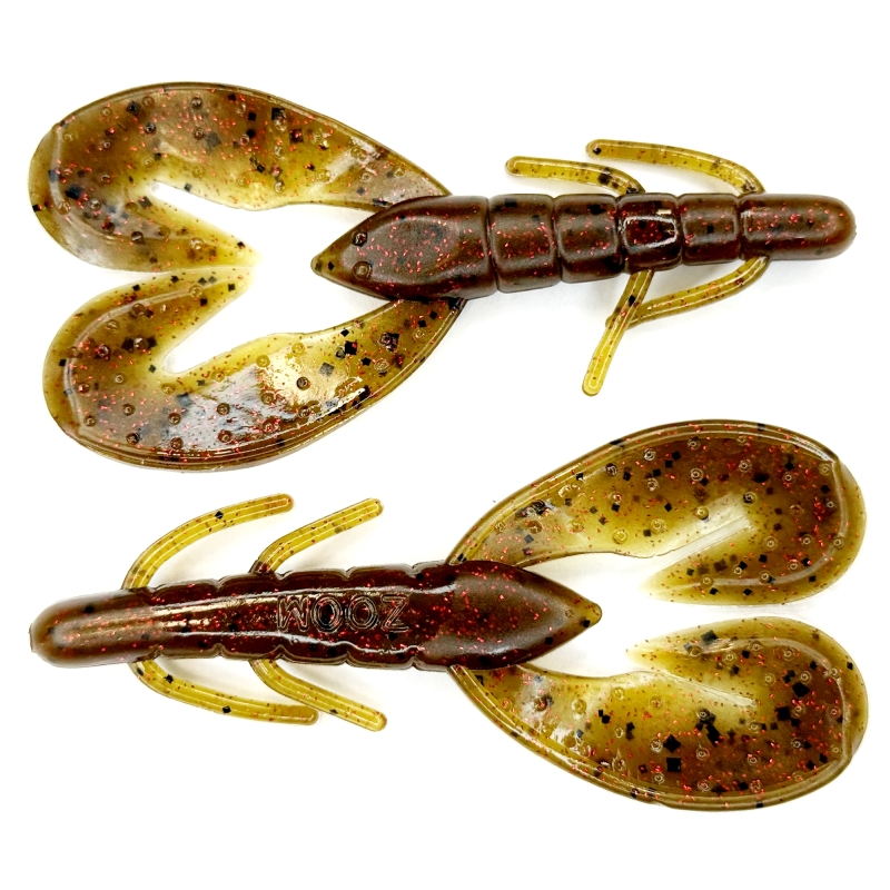 ZOOM SUPER SPEED CRAW 4" GREEN PUMPKIN RED