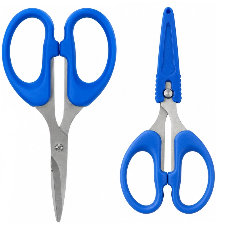 RAGOT TIJERA ESPECIAL TRENZADO CON PROTECTOR AZUL
