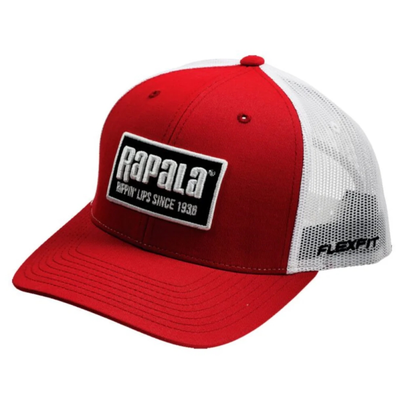 RAPALA GORRA FLEXFIT RED PATCH TRUCKER