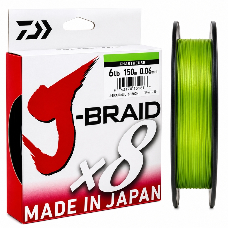 DAIWA TRENZADO J-BRAID X8 CHART FLUO 150MTS