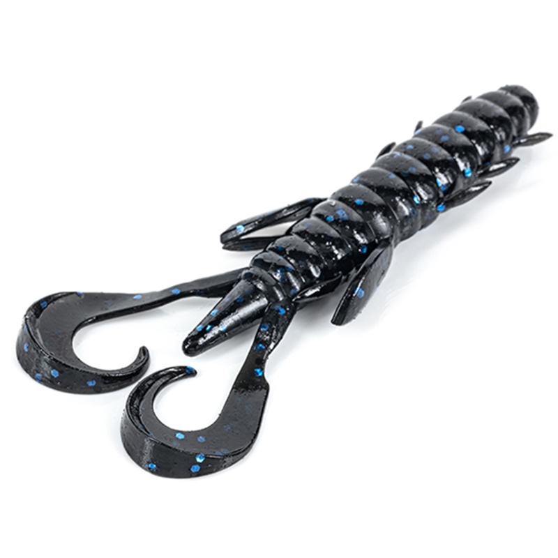 MOLIX FREAKY CRAW 4" BLACK BLUE FLAKE 177
