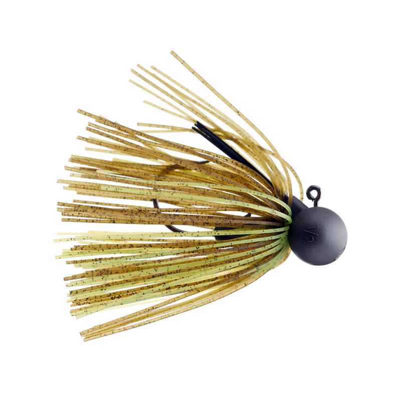 KEITECH MODEL 2 FOOTBALL JIG 3/8OZ GREEN PUMPKIN CHARTREUSE 401