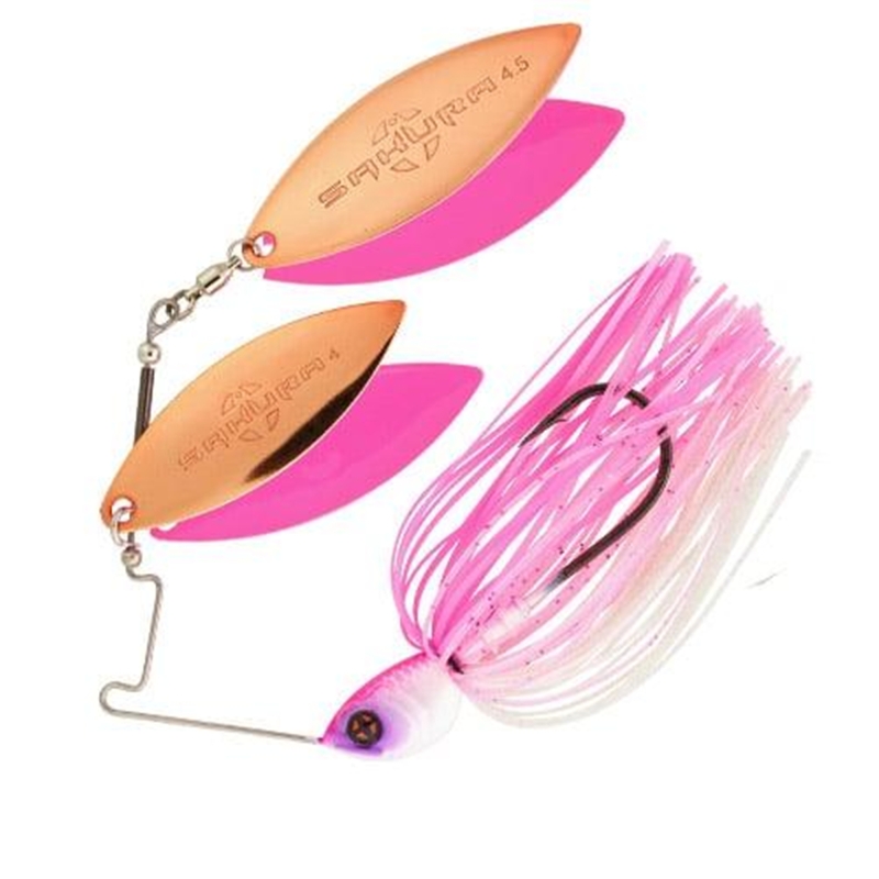 SAKURA CAJUN SPINNER DOUBLE WILLOW KICKER PINK JC10