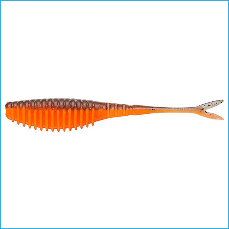 EVERGREEN BULL POINT SHAD 4.5" ORANGE BELLY CHART 178