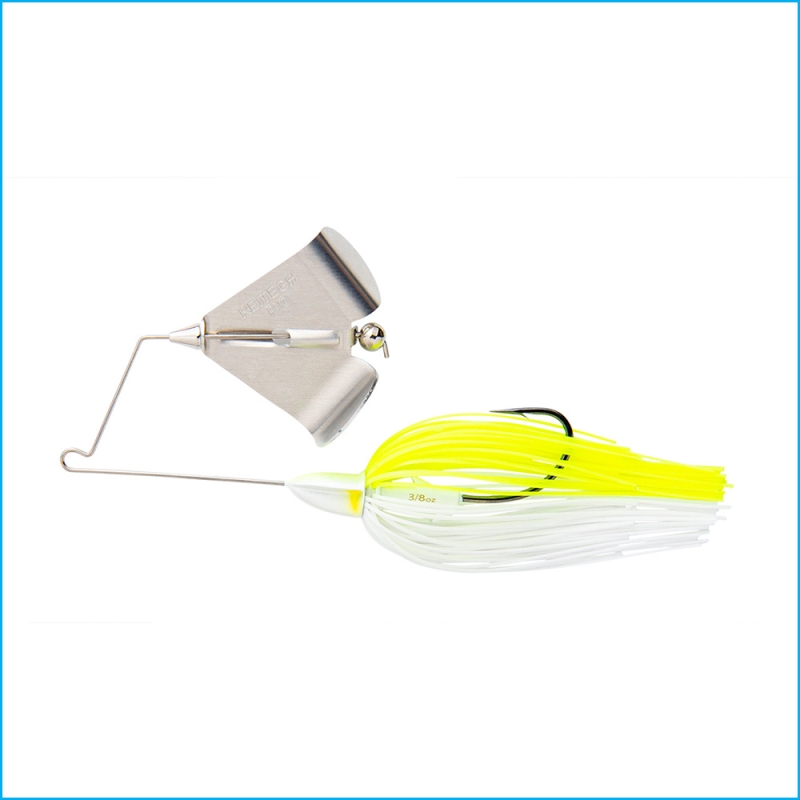 KEITECH TEE-BONE BUZZBAIT SILVER 3/8OZ WHITE CHART 509
