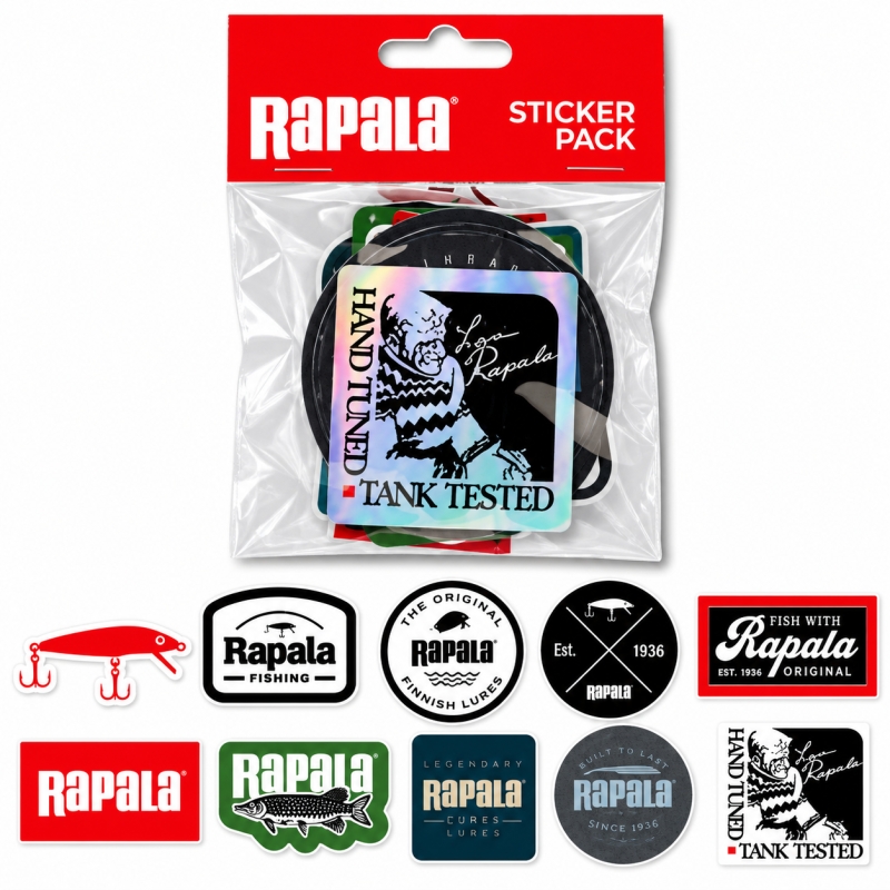 RAPALA 10 STICKERS PACK