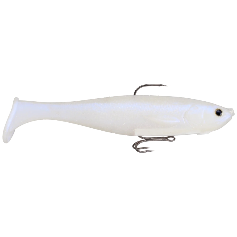 GEECRACK CRACKDOWN SWIMBAIT 6" WHITE PEARL SHAD 06
