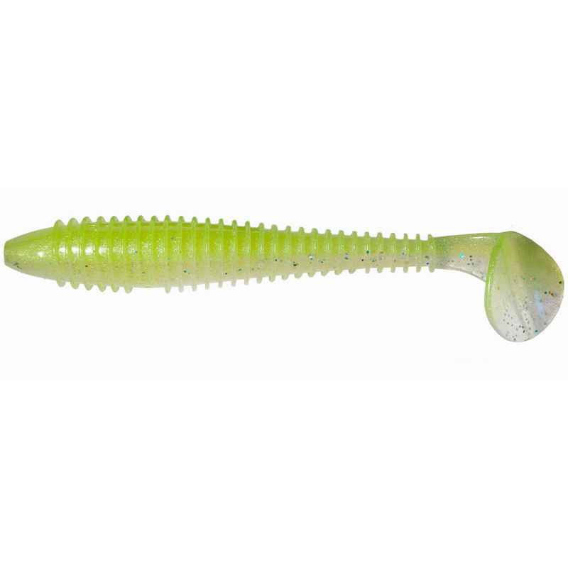 KEITECH SWING IMPACT FAT 3.8'' CHARTREUSE SHAD 484T