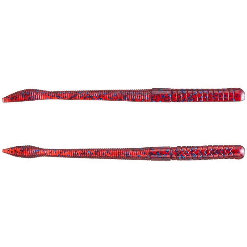 X ZONE LURES MB FAT FINESSE WORM 6" PLUM