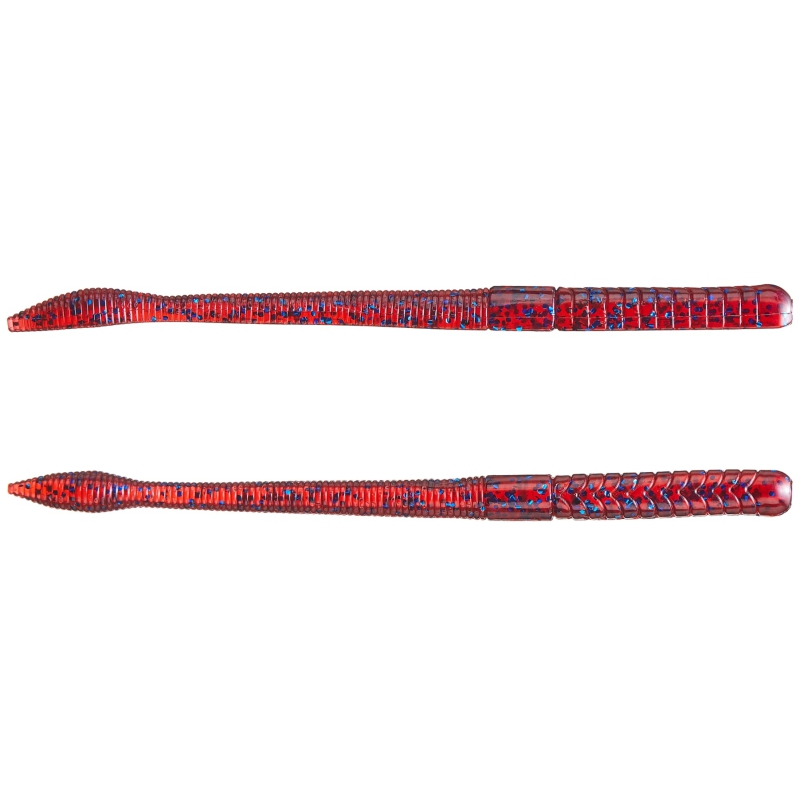X ZONE LURES MB FINESSE WORM 6" PLUM