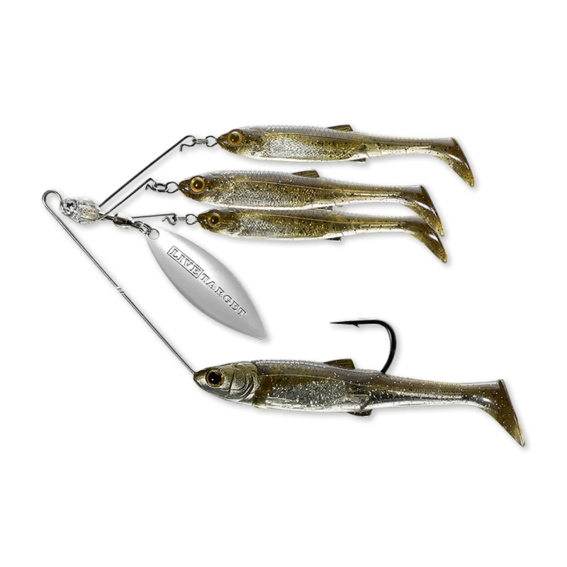 copy of LIVETARGET BAITBALL SPINNER RIG PEARL WHITE SILVER 855