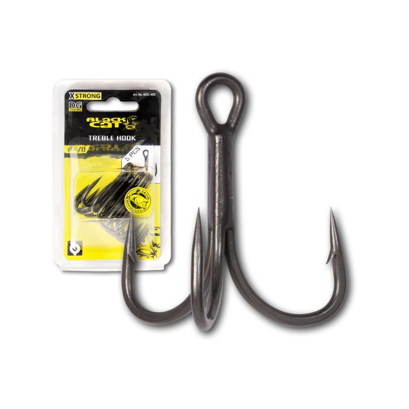 BLACK CAT POTERA TREBLE HOOK DG COATING