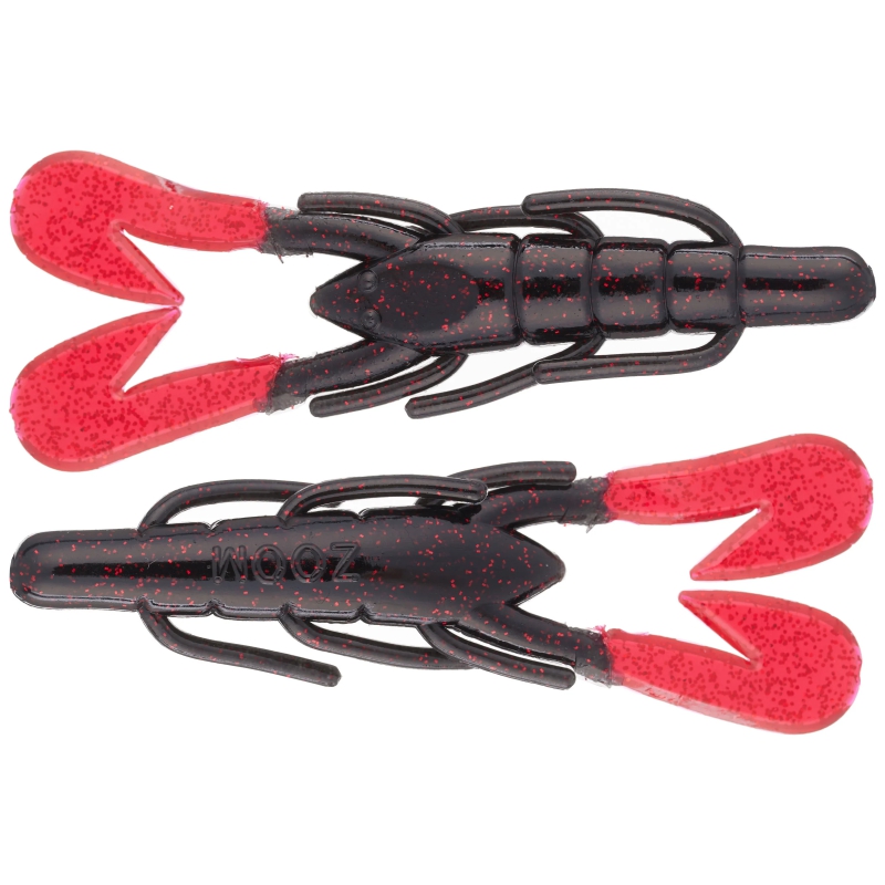 ZOOM ULTRAVIBE SPEED CRAW 3.5" BLACK RED CLAW