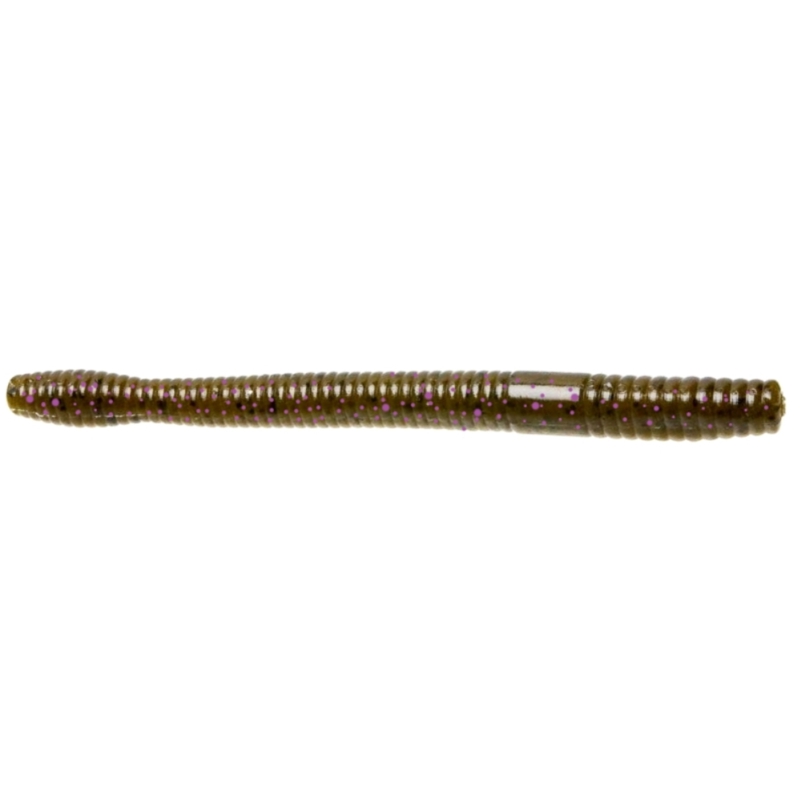 ZOOM MAGNUM FINESSE WORM 5" GREEN PUMPKIN PURPLE GREEN