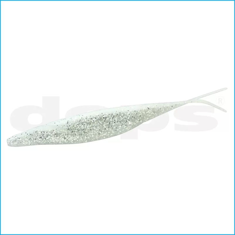 DEPS SAKAMATA SHAD 5'' WHITE CLEAR SILVER FLK 031