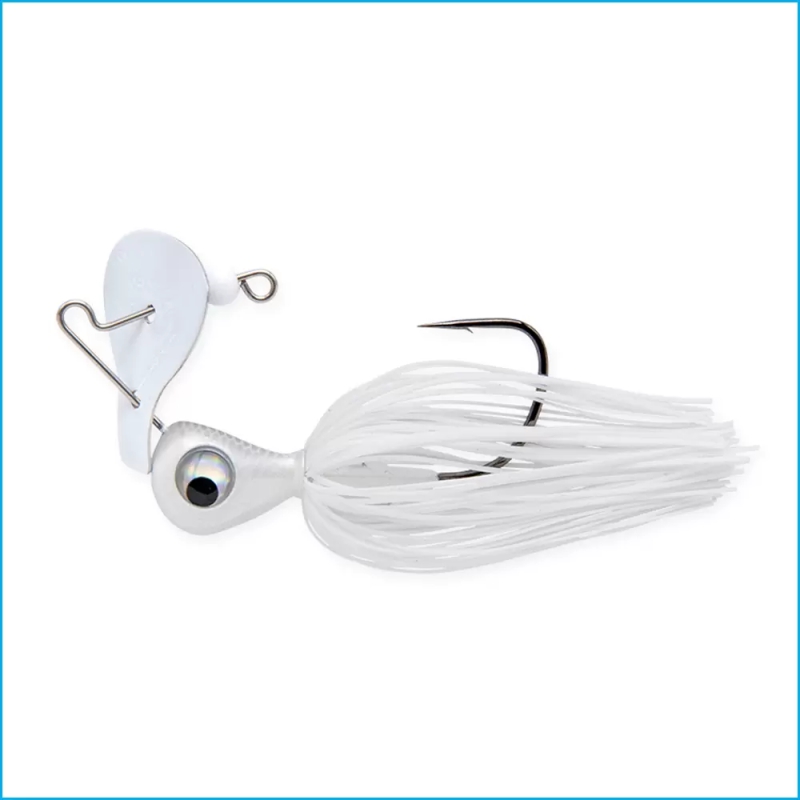 KEITECH CHATTER RUMBLADE JIG 3/8OZ SUPER WHITE 010