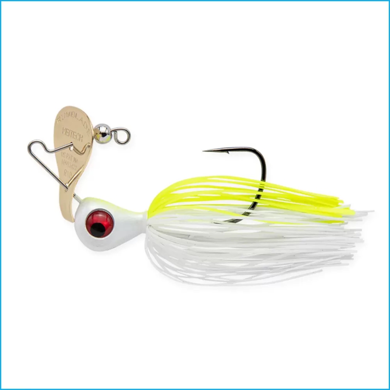 KEITECH CHATTER RUMBLADE JIG 3/8OZ WHITE CHART 509