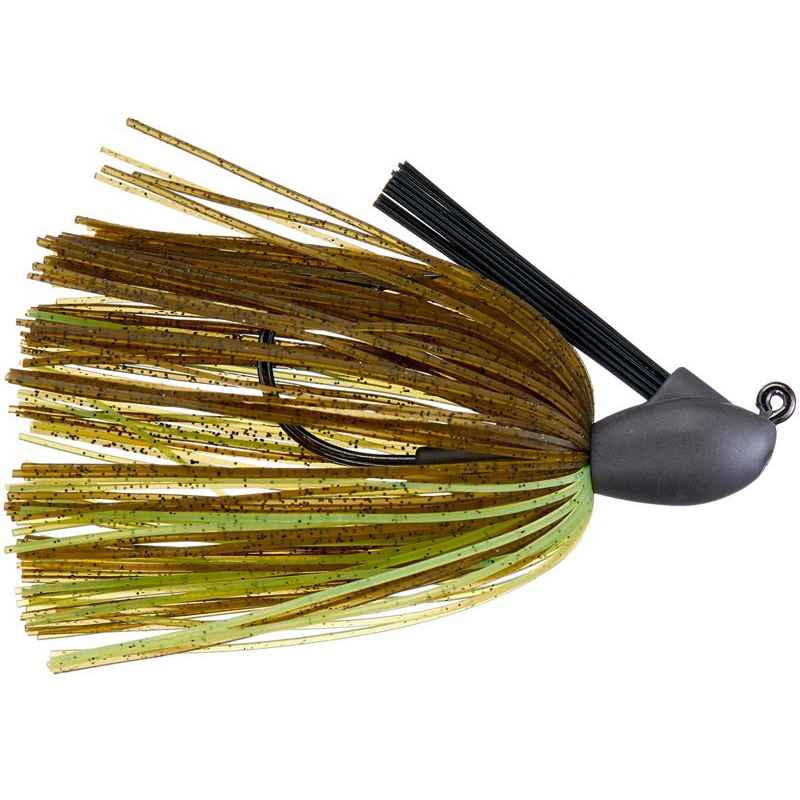 KEITECH MODEL 1 FLIPPING JIG 3/8OZ GREEN PUMPKIN CHARTREUSE 401