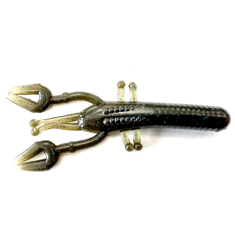 LONGASBAITS LB CRAW 4'' GREEN PUMPKIN BLUE GP90