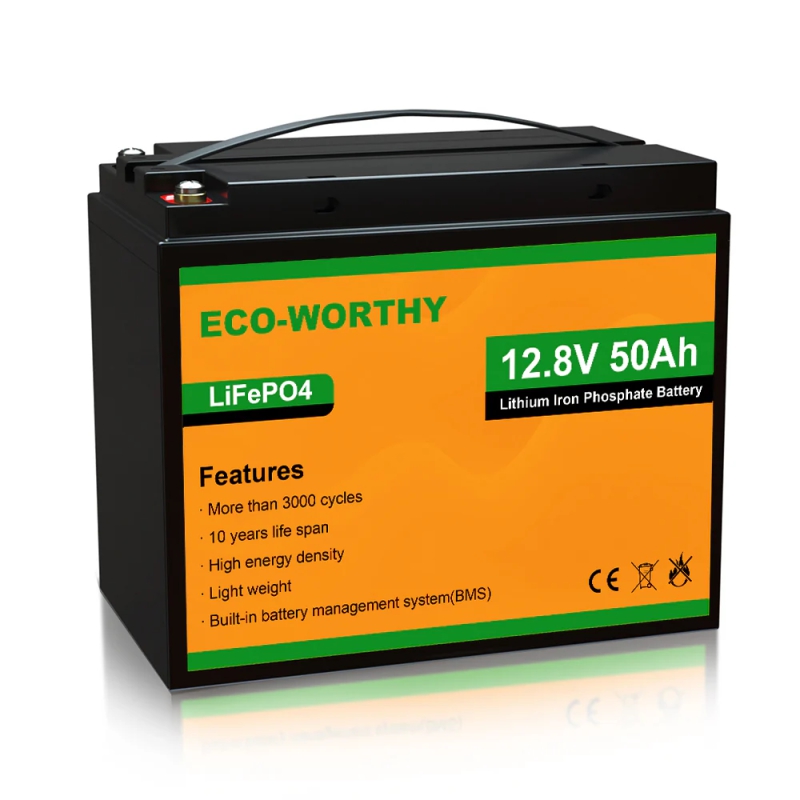 ECO-WORTHY BATERIA LIFEPO4 12.8V 50AH ESPECIAL MOTORES ELECTRICOS