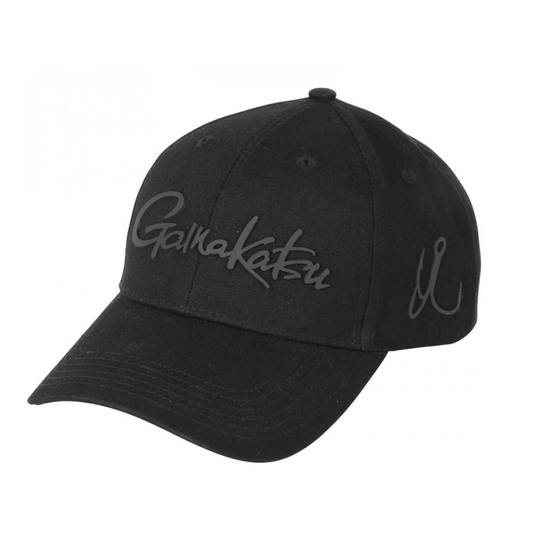 GAMAKATSU GORRA NEGRA MATTE LOGO SILICONA