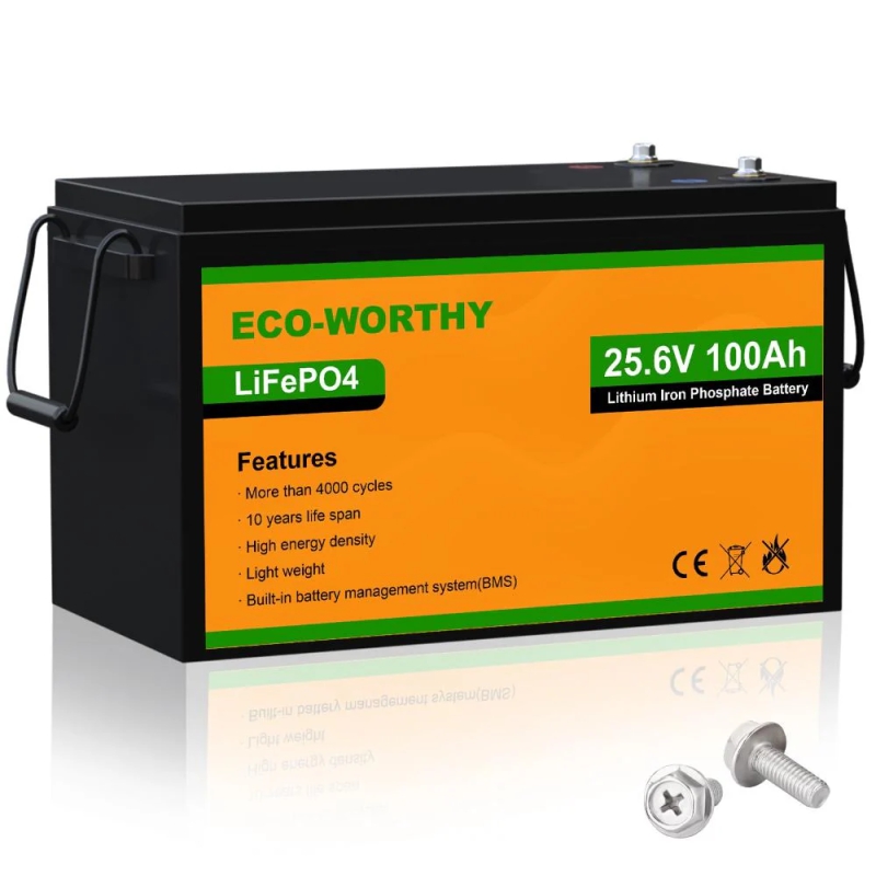 ECO-WORTHY BATERIA LIFEPO4 24V 100AH ESPECIAL MOTORES ELECTRICOS