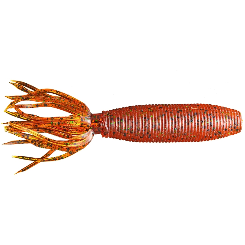 GARY YAMAMOTO FAT IKA 4" PUMPKIN W/ BLACK & GREEN FLK