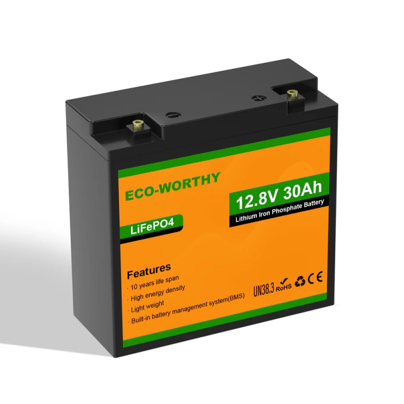 ECO-WORTHY BATERIA LIFEPO4 12.8V 30AH ESPECIAL MOTORES ELECTRICOS