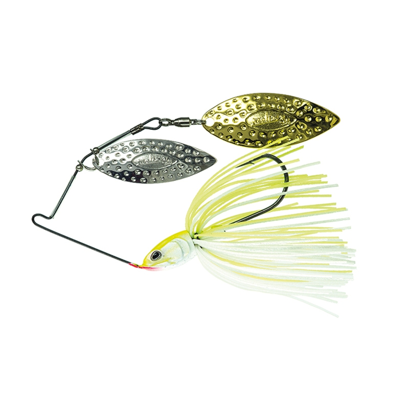 MOLIX LOVER TITANIUM SPINNERBAIT DW 1/2OZ WHITE CHARTREUSE 02